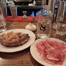 Prosciutto, stuffed focaccia
