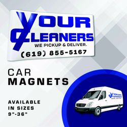 Mira Mesa Copy & Print - Car Magnets are printed on heavy-duty material and ideally suited for car door signage.