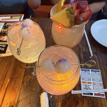 Loaded Empanadas - Two lychee and one Pomegranate sangria - Tapas/Small Plates Near Me - Las Vegas, Nevada