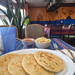 Cancun Mexican Restaurant & Pupuseria Cuisine - 4 delicious pupusas that I've had in a long time and will be returning back again.
