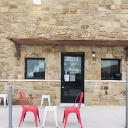 Exterior outside entrance of Nearby Coffee - Front. - Pflugerville, Texas Exterior outside entrance of Nearby Coffee - Front. - Pflugerville, Texas