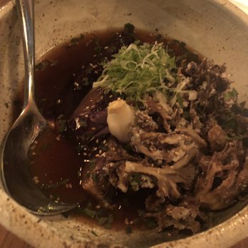Salt + Charcoal - Fried Nasu And Maitake Mushroom - Japanese Near Me - Brooklyn, New York Salt + Charcoal - Fried Nasu And Maitake Mushroom - Japanese Near Me - Brooklyn, New York