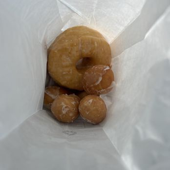 Adams Donuts - Just a simple glaze Donut with some free munchkins on a Monday. - Donuts Near Me - Ayer, Massachusetts Adams Donuts - Just a simple glaze Donut with some free munchkins on a Monday. - Donuts Near Me - Ayer, Massachusetts