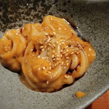 Hilo Beverly Hills - Thin cut squid noodles in an uni sauce. - Sushi Bars Near Me - Beverly Hills, California Hilo Beverly Hills - Thin cut squid noodles in an uni sauce. - Sushi Bars Near Me - Beverly Hills, California