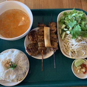 LongAn Restaurant  - Bun Cha Ha Noi (Traditional Vietnamese Pork Dish) - Vietnamese Near Me - Glenview, Illinois