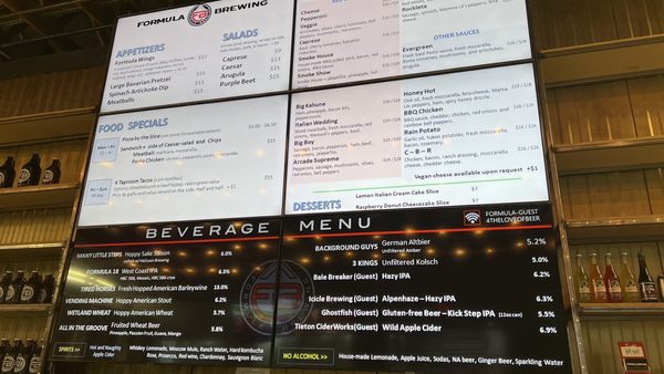 Menu photo 5 Formula Brewing Issaquah, WA Menu photo 5 Formula Brewing Issaquah, WA