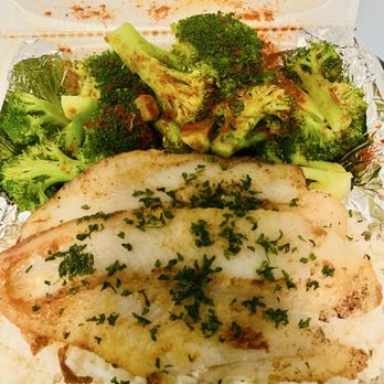 Garners Ferry Seafood & More - Grilled Fish Platter with rice and broccoli. - Seafood Near Me - Columbia, South Carolina Garners Ferry Seafood & More - Grilled Fish Platter with rice and broccoli. - Seafood Near Me - Columbia, South Carolina
