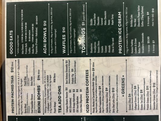 Menu photo 1 Peak Nutrition Irmo, SC Menu photo 1 Peak Nutrition Irmo, SC