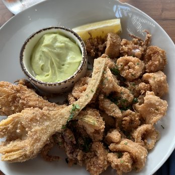 Marina - Calamari with artichoke. - Italian Near Me - Pasadena, California Marina - Calamari with artichoke. - Italian Near Me - Pasadena, California
