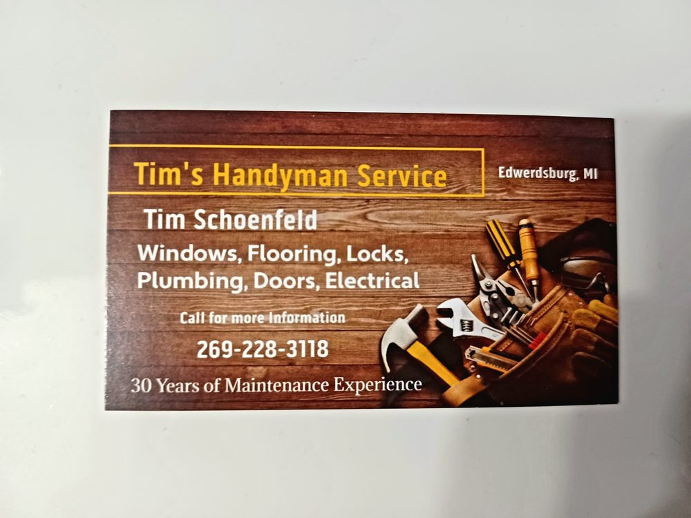 Slide of Tim's Handyman Services