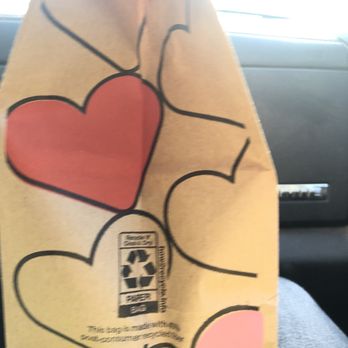 McDonald's - a paper bag with hearts on it - Fast Food Near Me - Seattle, Washington McDonald's - a paper bag with hearts on it - Fast Food Near Me - Seattle, Washington