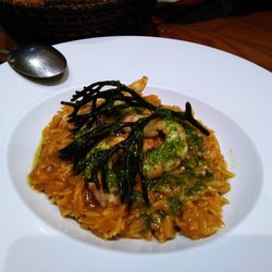 Apiñon Bistro - Falso risotto de langostinos y algas