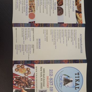 Tikal - menu - Seafood Near Me - Manhanttan, New York