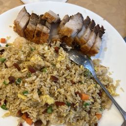 House fried rice with pork belly House fried rice with pork belly