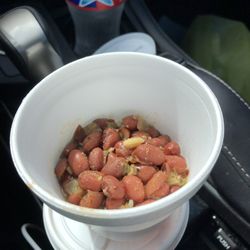 Nannys Soulfood - Beans and rice. Literally 1/4 filled