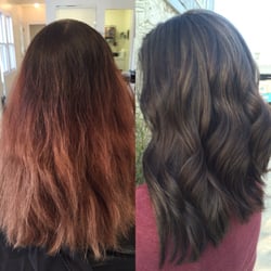 Raw Mane Salon - Before and After picture |Color Correction| by Vanessa