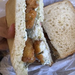 Alaskan Cod Sandwich, lightly breaded on sourdough with tartar sauce ($14.62) Alaskan Cod Sandwich, lightly breaded on sourdough with tartar sauce ($14.62)