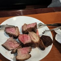 Brasas Grill - 8 ounnce sirloin steak good taste but a little fatty