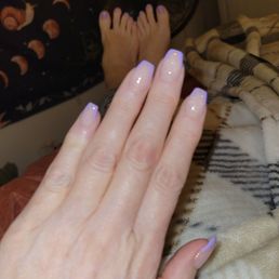 Nail Overlay/design and no chip pedi done by Vy Nail Overlay/design and no chip pedi done by Vy