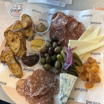 Bar Lucia - Charcuterie Sampler - Champagne Bars Near Me - Napa, California Bar Lucia - Charcuterie Sampler - Champagne Bars Near Me - Napa, California