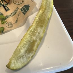 This was our sad pickle that we got. This was our sad pickle that we got.