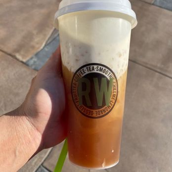 Roasting Water - Salted Jasmine Milk Tea - Bubble Tea Near Me - Long Beach, California