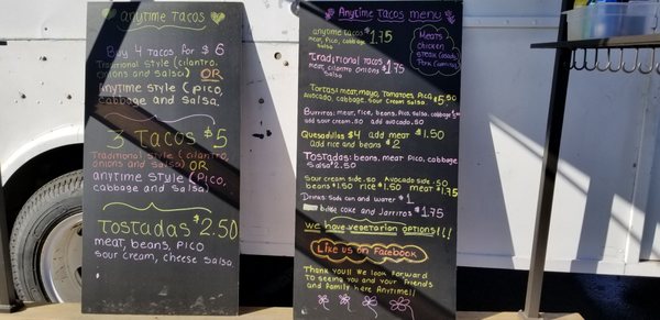 Menu photo 6 Anytime Taco White City, OR