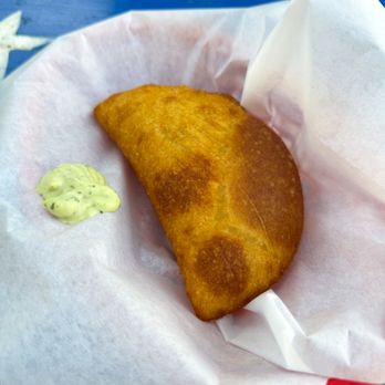 Los Panas - Pabellon empanada ($7.99) - Venezuelan Near Me - Austin, Texas Los Panas - Pabellon empanada ($7.99) - Venezuelan Near Me - Austin, Texas