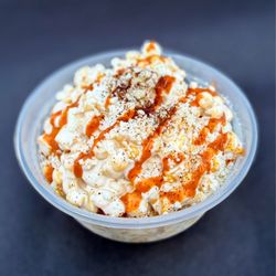 Smashin Hot Dogs - Street elote corn cup  sweet, creamy, a little smoky... yeah you're getting this too