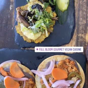 Full Bloom Vegan - Tostada & Patacones - Vegan Near Me - Miami Beach, Florida