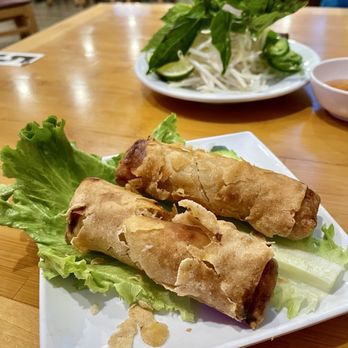Pho Duong - 2. Crispy Spring Roll appetizer - $5.95 for 2 pieces - crispy, they were indeed and delicious - piping hot out of fryer to table - Vietnamese Near Me - Herndon, Virginia
