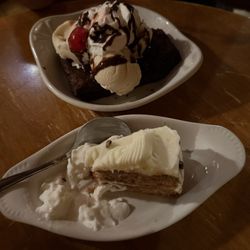 Seneca Lodge - Carrot Cake, Brownie Sundae