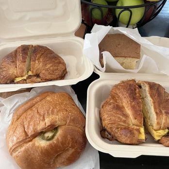 Rene's Donut Shop - crosiant breakfast sandwhich egg cheese bacon . pound cake also ham cheese jalapeno crosiant roll - Donuts Near Me - Anaheim, California Rene's Donut Shop - crosiant breakfast sandwhich egg cheese bacon . pound cake also ham cheese jalapeno crosiant roll - Donuts Near Me - Anaheim, California