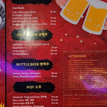 Red Castle - Drink menu - Korean Near Me - Garden Grove, California Red Castle - Drink menu - Korean Near Me - Garden Grove, California