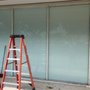 Photo of A Seel Glass and Board Up