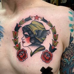 Blue Line Tattoo
