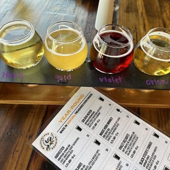 Meadowlark Brewing - Flight of beers! - Breweries Near Me - Billings, Montana