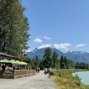 The Watershed Grill - Exterior, right on the walking trail! - Burgers Near Me - Brackendale, British Columbia