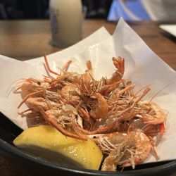 Fried river shrimp