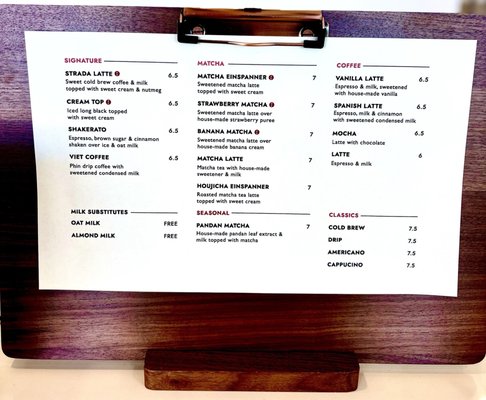 Menu photo 5 Strada Coffee Cerritos, CA Menu photo 5 Strada Coffee Cerritos, CA