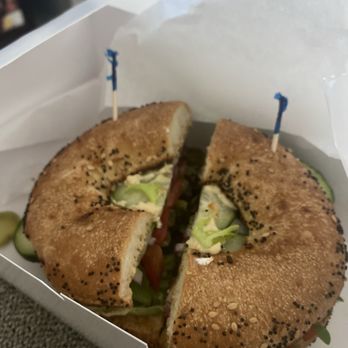Richard's Fine Coffees - Everything Bagel veggie sandwhich - Coffee & Tea Near Me - Winter Haven, Florida