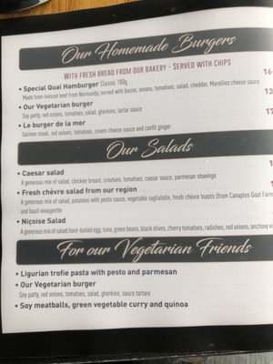 Menu photo 2 Le Quai Amiens, 80 Menu photo 2 Le Quai Amiens, 80