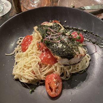 The Tasting Room - Mahi mahi with butter angel hair pasta - Wine Bars Near Me - Koloa, Hawaii The Tasting Room - Mahi mahi with butter angel hair pasta - Wine Bars Near Me - Koloa, Hawaii