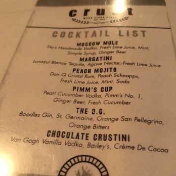 Crust Wood Fired Pizza - Menu - Pizza Near Me - Charleston, South Carolina