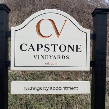 Capstone Vineyards - a sign for capstone vineyards - Wineries Near Me - Linden, Virginia