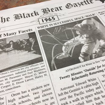 Black Bear Diner Orem - When you arrive, you get a newspaper...made just by the restaurant. - American Near Me - Orem, Utah