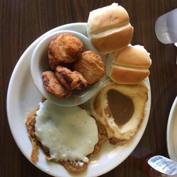 The Place Restaurant - Good food for the money, but nothing special same old frozen chicken fried steak from a box dinner. Friendly service