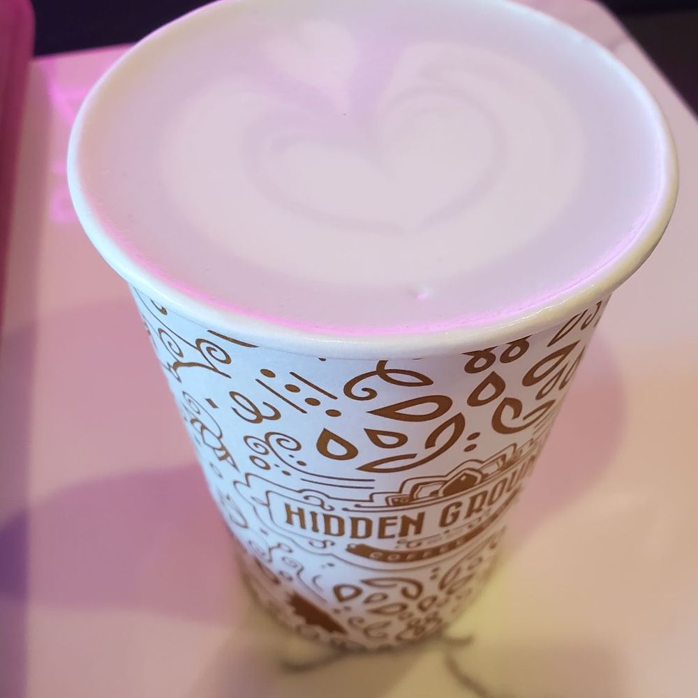 Hidden Grounds Chai & Coffee House - Taro latte - Coffee & Tea Near Me - Hoboken, New Jersey Hidden Grounds Chai & Coffee House - Taro latte - Coffee & Tea Near Me - Hoboken, New Jersey