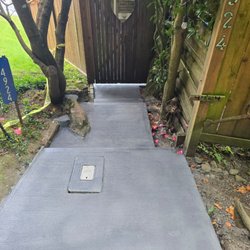 Melbigaldana Concrete Solutions - Restauration,  overlayment  concrete. Stamped  finish  and brush stain finish