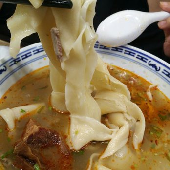 Big Beef Bowl Hand-Pulled Noodle - The flat thick hand pulled noodles are really fat. Almost like lasagna fat! - Noodles Near Me - Markham, Ontario Big Beef Bowl Hand-Pulled Noodle - The flat thick hand pulled noodles are really fat. Almost like lasagna fat! - Noodles Near Me - Markham, Ontario